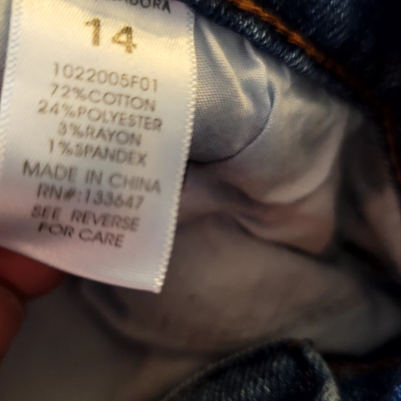 Molly Isadora Distressed Skinny Jeans | High-Rise Stylish Denim Pants size 14 - Picture 8 of 9